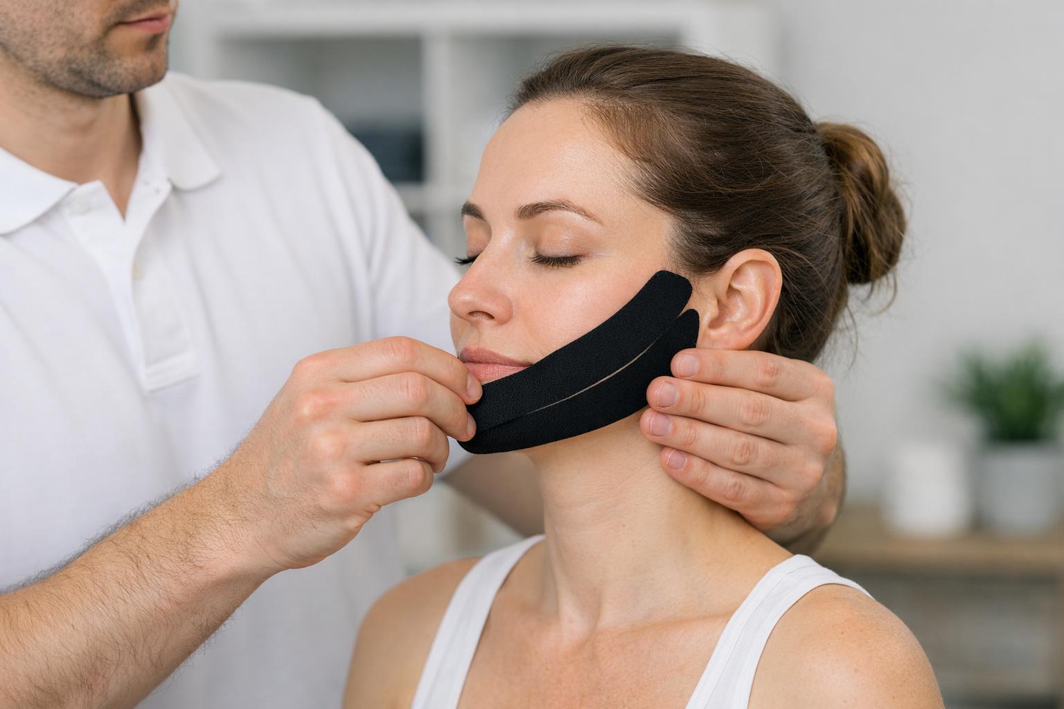 Kurs kinesiotaping twarzy: techniki na obrzęki, napięcia i poprawę wyglądu skóry