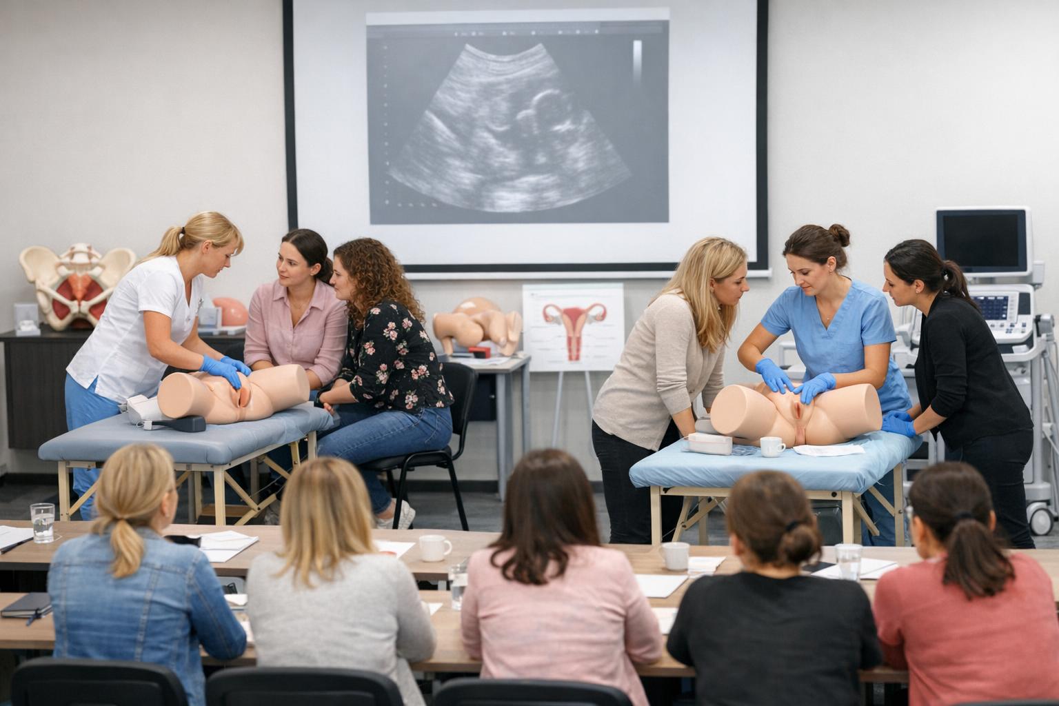 zdjęcie sala szkoleniowa - uczestnicy warsztatów uroginekologicznych